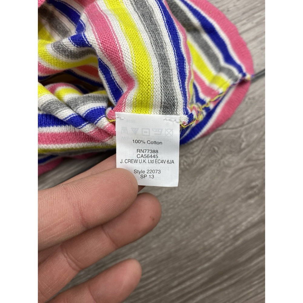 J Crew Women's Long Sleeve Striped Sweater Top Multicolor Size Large New - Picture 6 of 8
